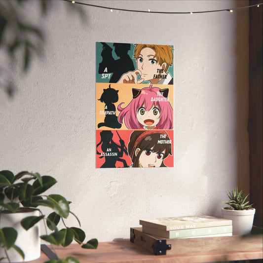 The Forgers Matte Vertical Poster | Spy x Family Anime Wall Art