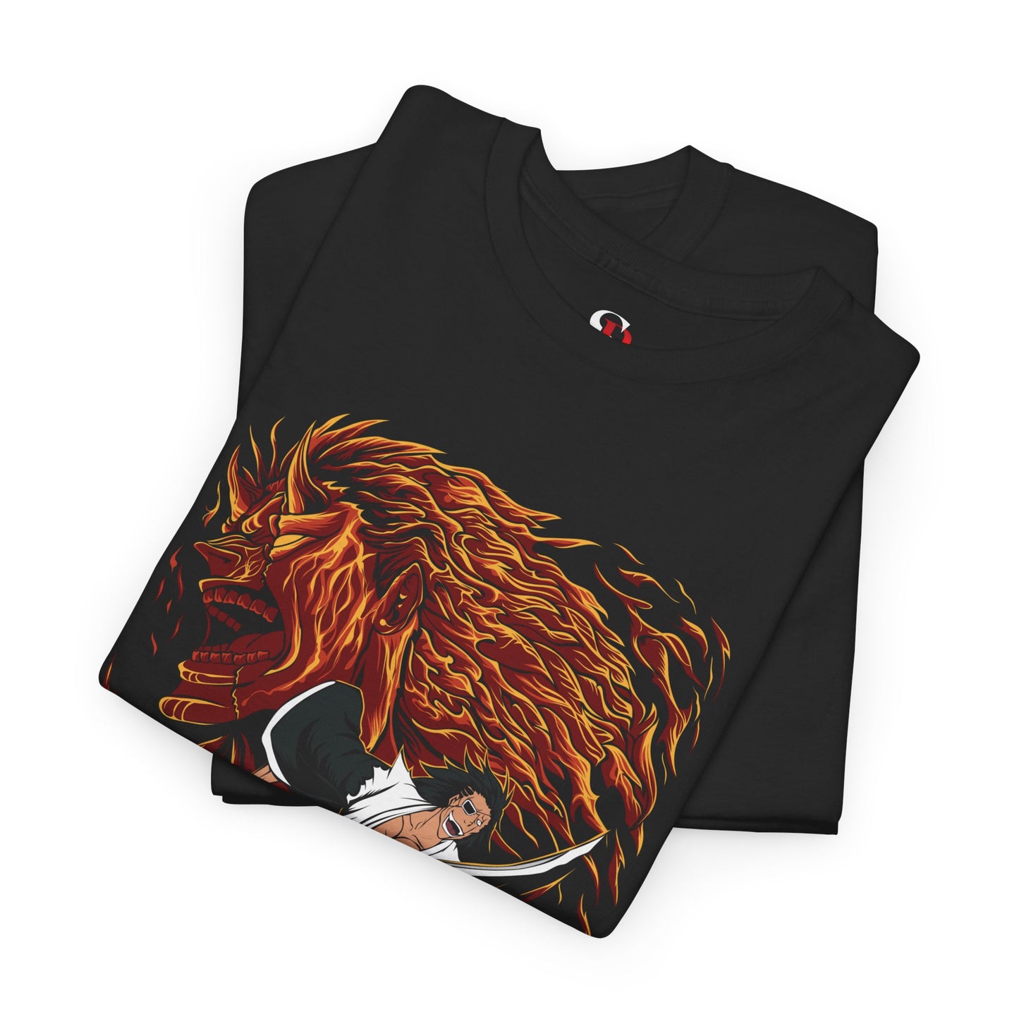 Genryūsai Yamamoto Flame Bankai Unisex Heavy Cotton T-Shirt | Bleach Anime Streetwear Tee