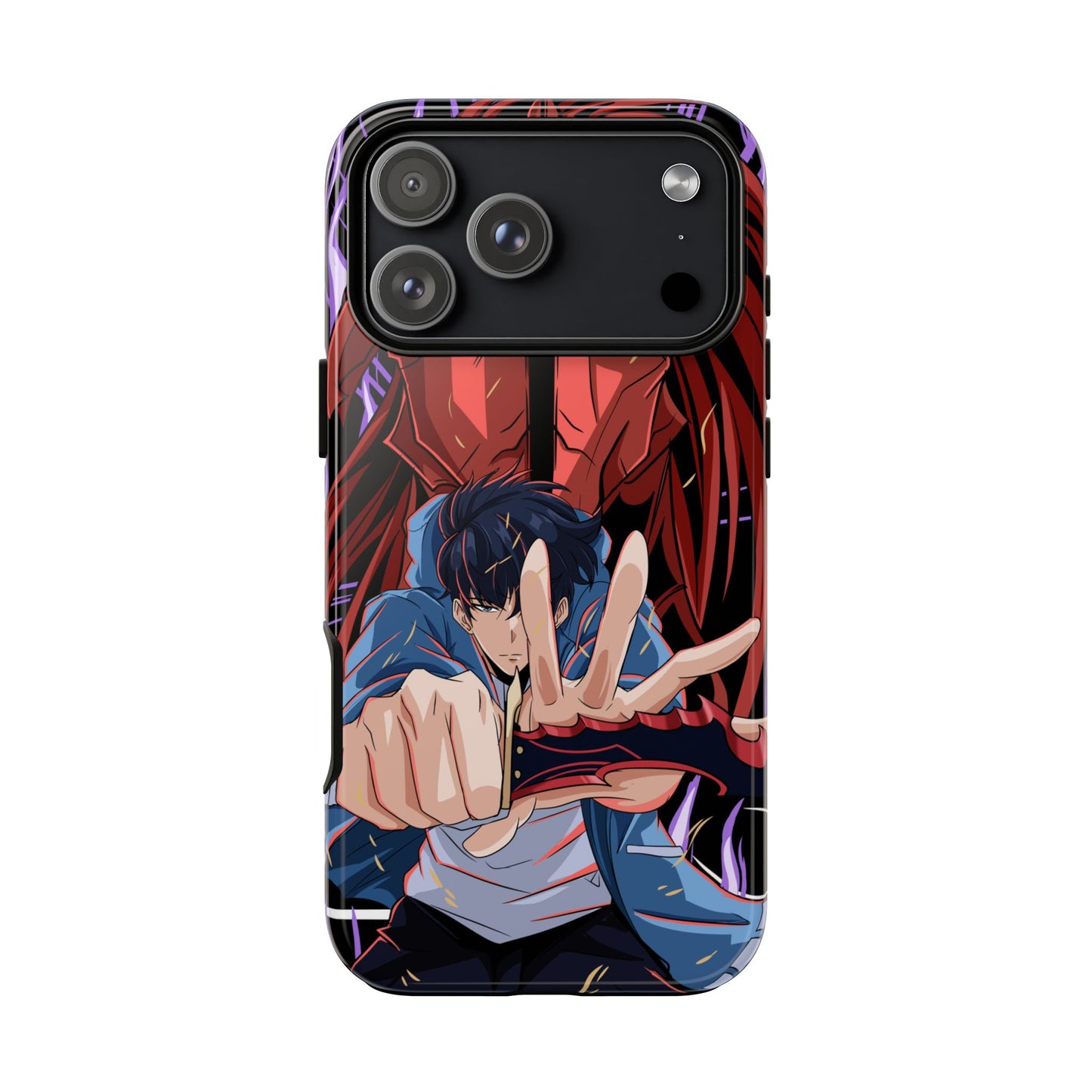 Sung Jin-Woo Igris’ Command Double Layered Phone Case | Shadow Army Anime-Inspired Protective Case for iPhone & Samsung