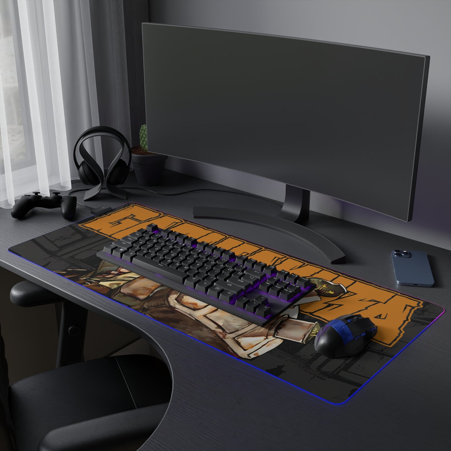 Bundus Begalkeit LED Gaming Mouse Pad | Anime-Inspired Desk Mat