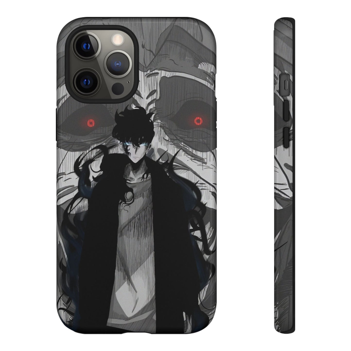 Sung Jin-Woo Monarch’s Rise Double Layered Phone Case | Shadow Monarch Anime-Inspired Protective Case for iPhone & Samsung