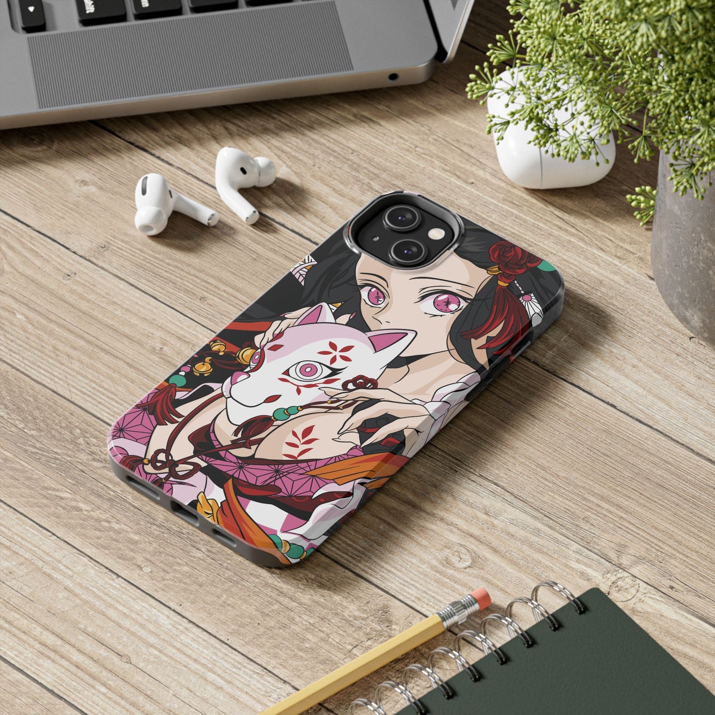 Demon Nezuko Anime Phone Case | Anime-Inspired Protective Cover | Double Layer Otaku Case