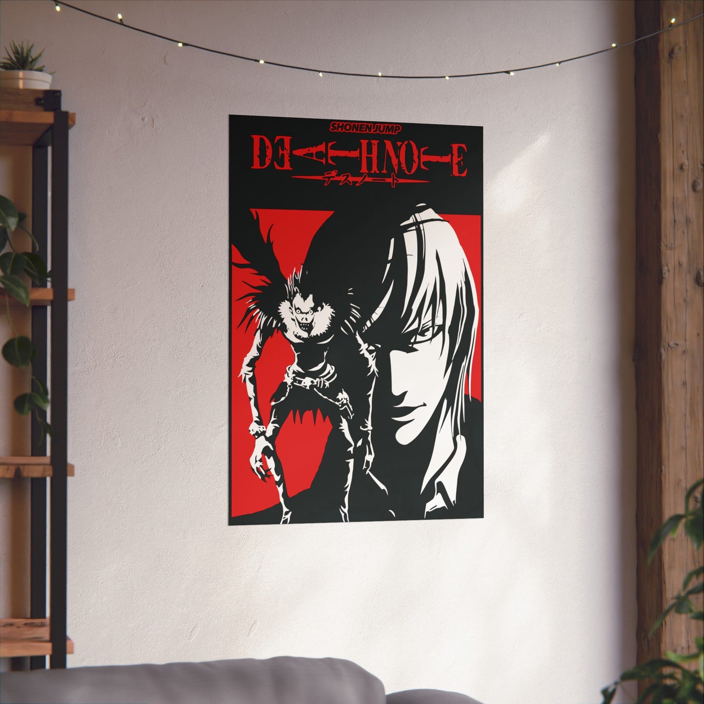 Light Yagami x Ryuk Matte Vertical Poster | Anime-Inspired Wall Art