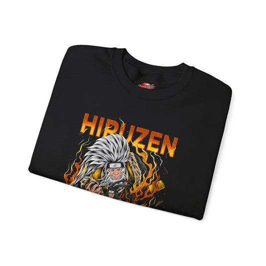 Hiruzen Sarutobi Crewneck | Third Hokage Anime-Inspired Streetwear Sweatshirt | Fire Style Shinobi Sweater | Otaku Manga Pullover