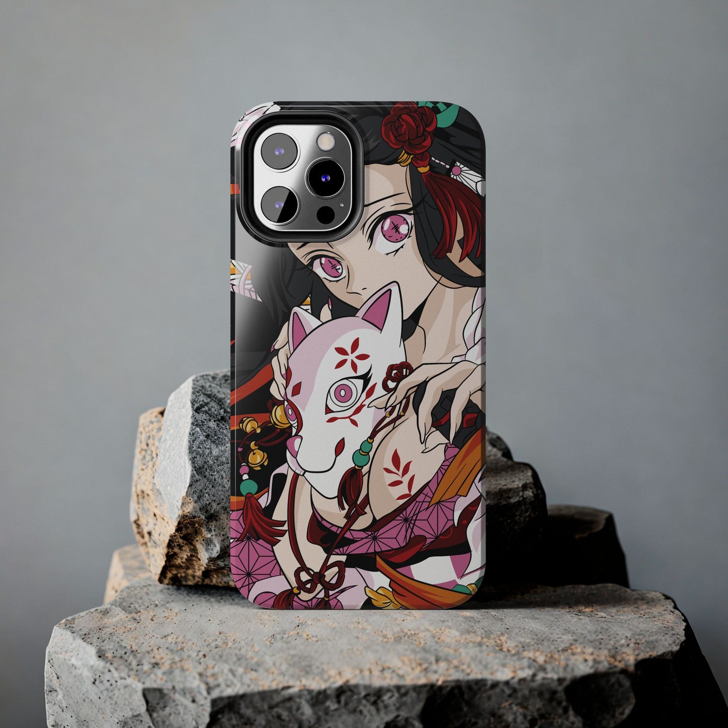 Demon Nezuko Anime Phone Case | Anime-Inspired Protective Cover | Double Layer Otaku Case
