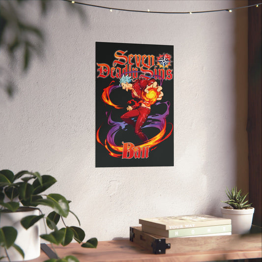 Fox Sin of Greed Ban Poster | Anime-Inspired Wall Art | Manga Decor | Otaku Room Poster