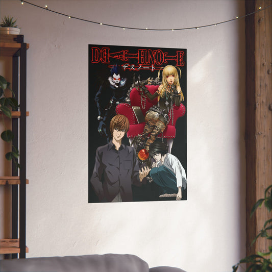 Death Note Ultimate Showdown Matte Vertical Poster | Light vs L Wall Art