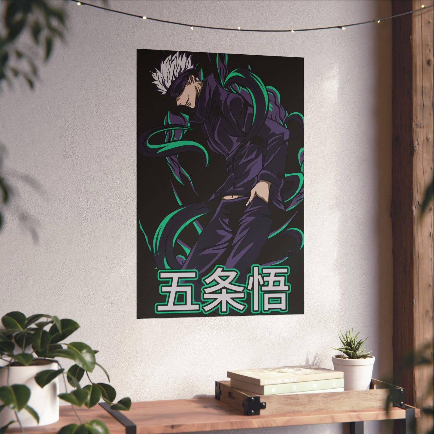 Satoru Gojo Cursed Energy Matte Vertical Poster | Anime-Inspired Wall Art | Gojo Six Eyes Print