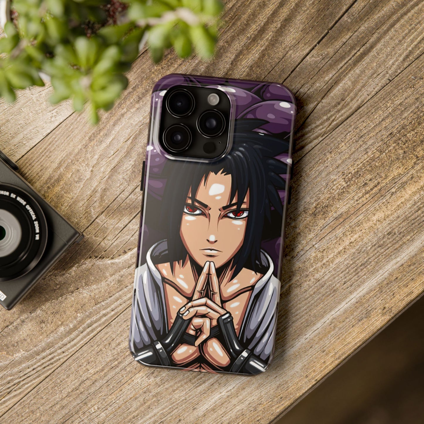 Sasuke Uchiha Mangekyo Sharingan Phone Case | Anime-Inspired Protective Case | Uchiha iPhone & Samsung Cover | Otaku Manga Case