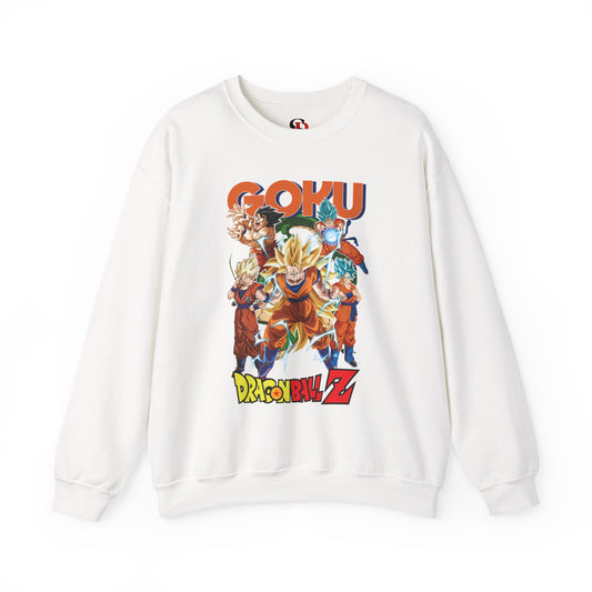 Goku “Legacy of Power” Unisex Heavy Crewneck | Dragon Ball Z Streetwear Sweatshirt