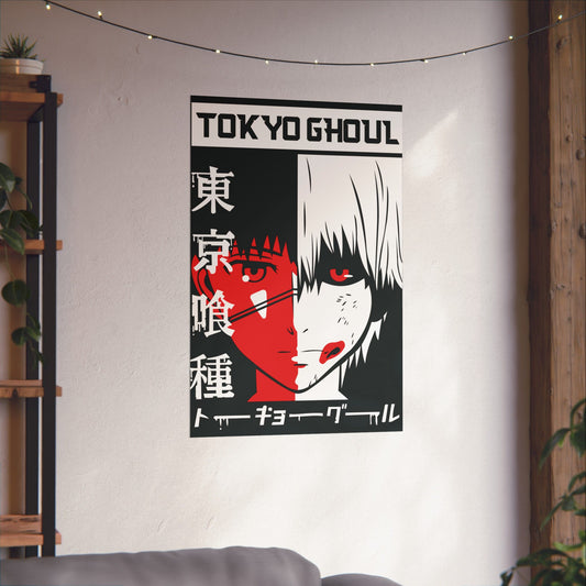 Ken Kaneki Matte Vertical Poster | Tokyo Ghoul Anime Wall Art