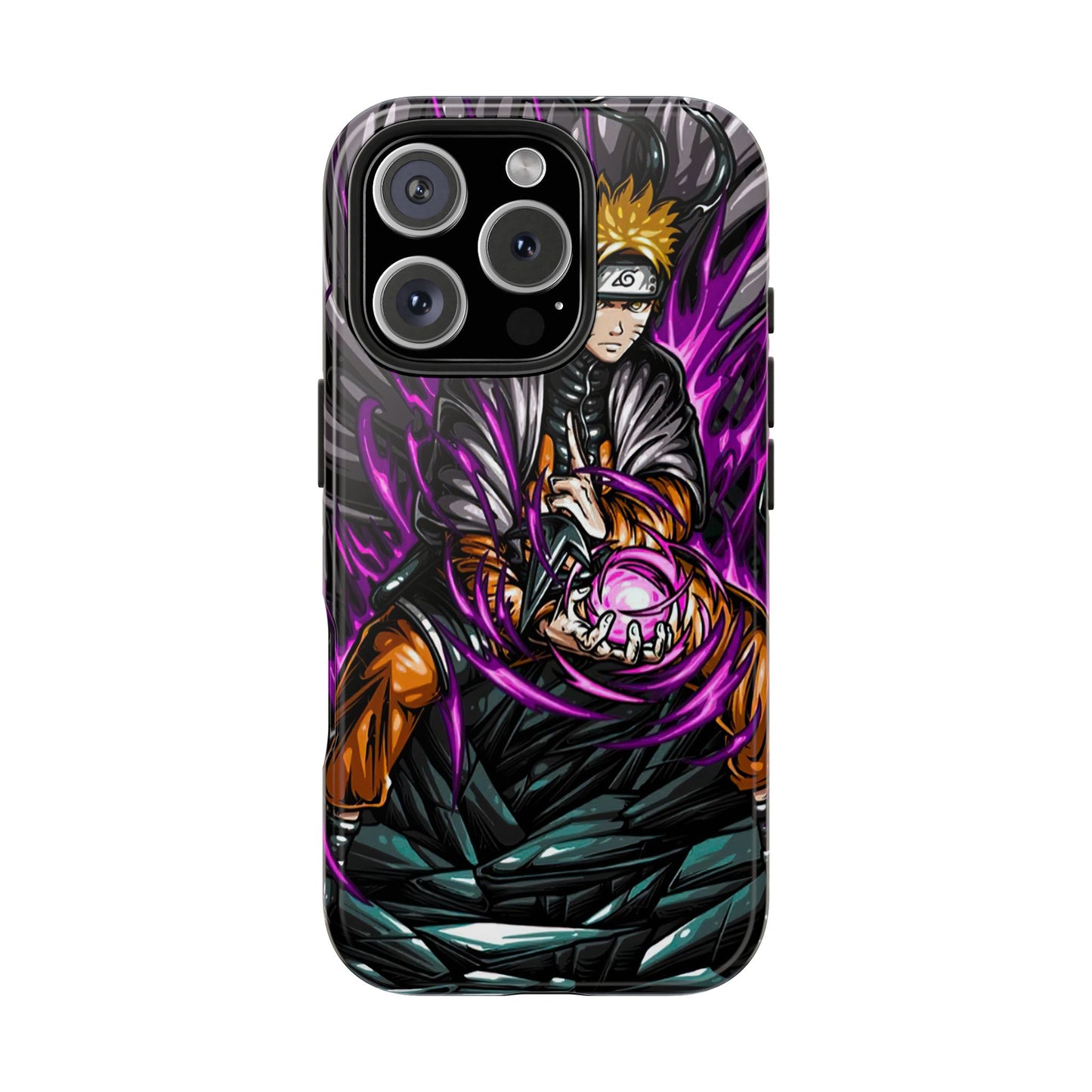 Rasengan Revenant Phone Case | Anime-Inspired Protective Case | Dark Shinobi iPhone & Samsung Cover | Otaku Manga Case