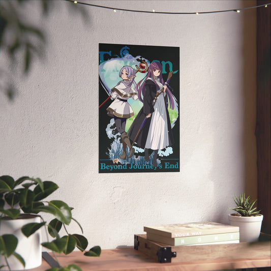 Frieren & Fern Matte Vertical Poster | Anime-Inspired Wall Art