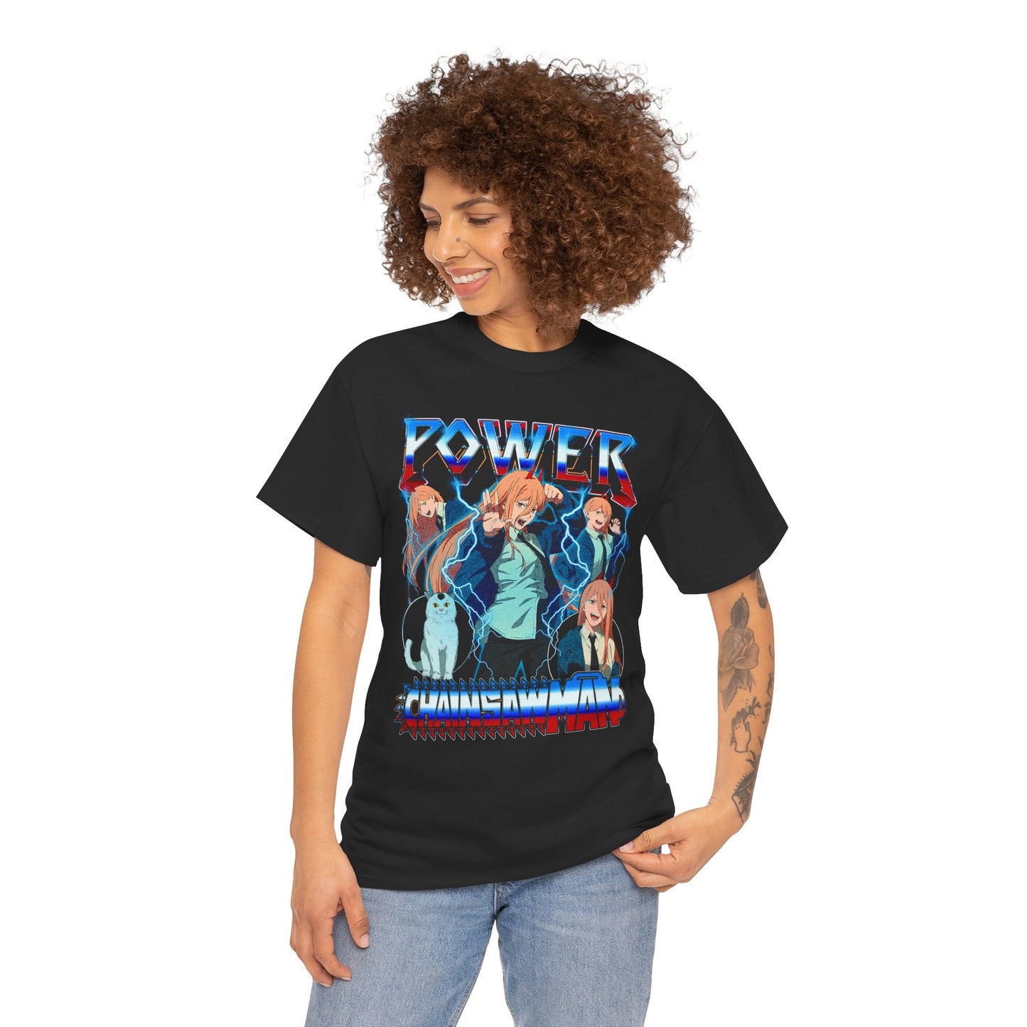 Blood Fiend Power II Unisex Heavy Cotton T-Shirt | Anime-Inspired Streetwear Tee