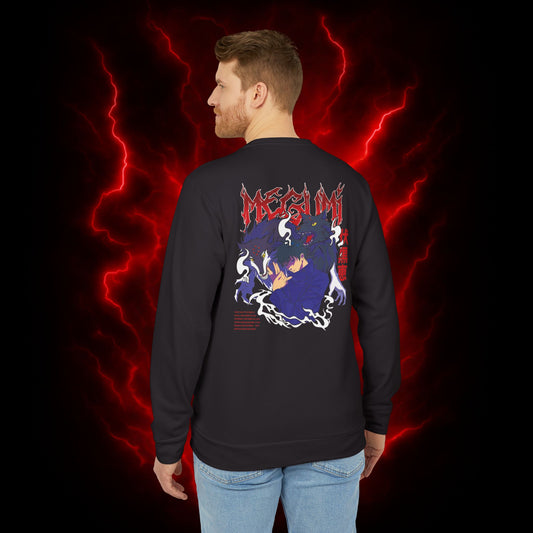 Megumi Fushiguro Adidas Unisex Fleece Crewneck Sweatshirt