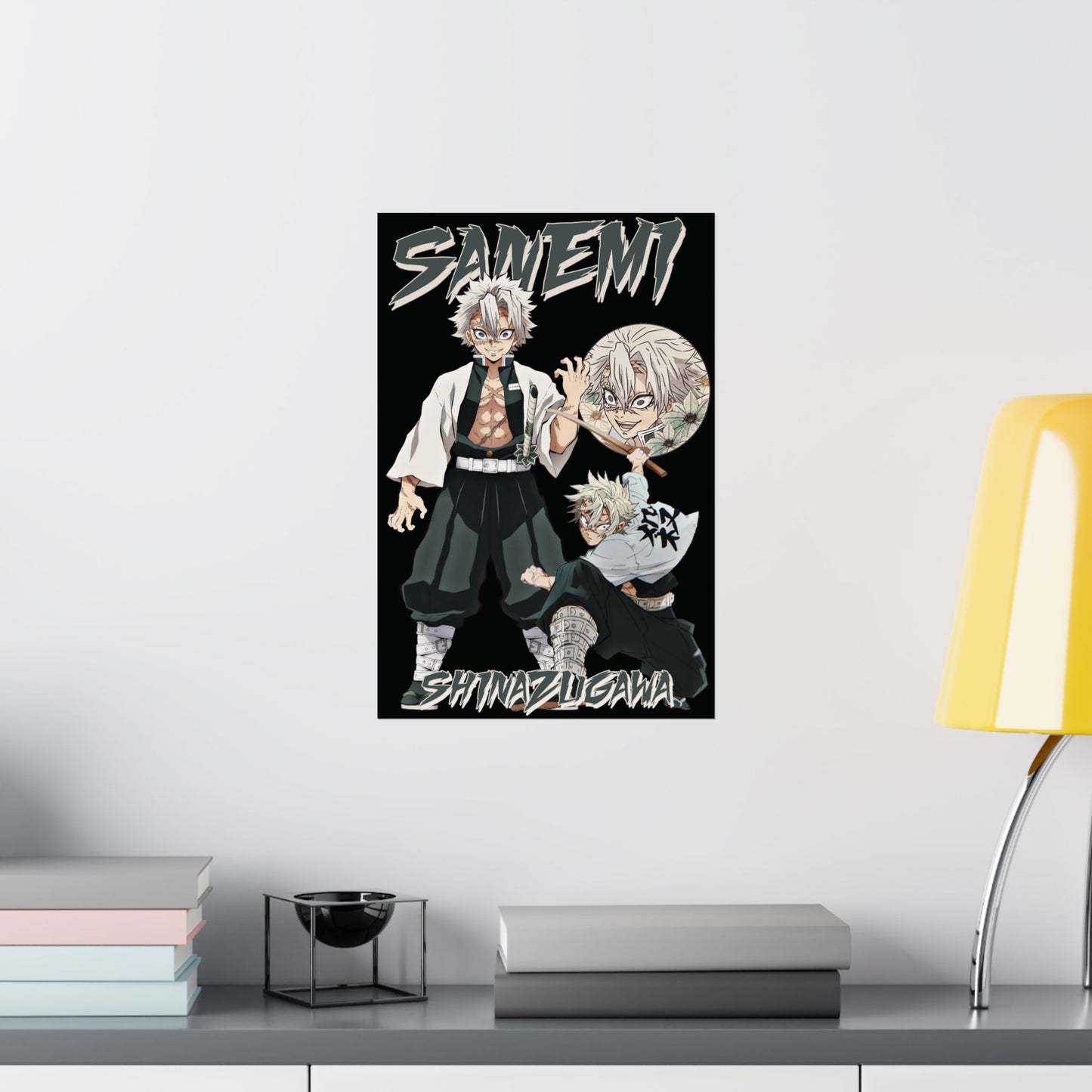 Sanemi Shinazugawa Wind Hashira Poster | Anime-Inspired Matte Wall Art