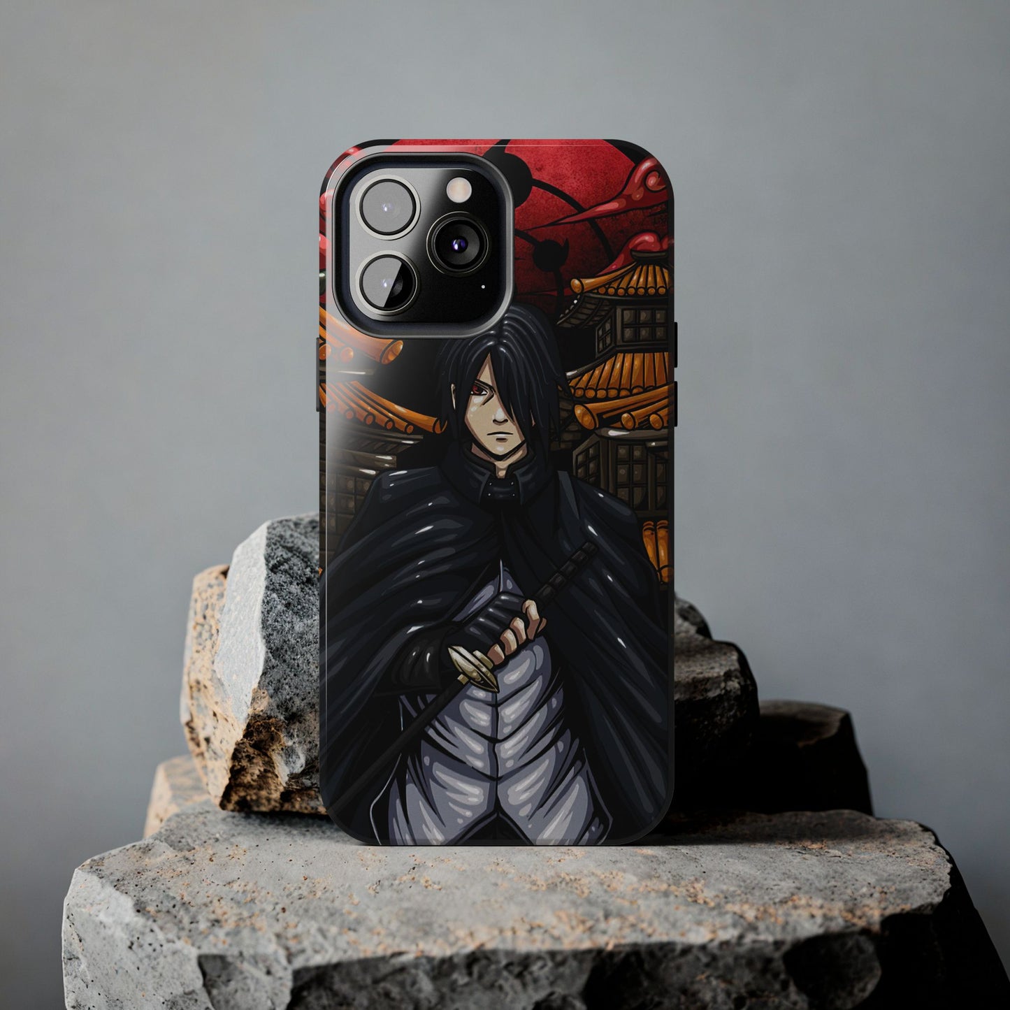 Sasuke Uchiha Infinite Tsukuyomi Phone Case | Anime-Inspired Protective Case | Mangekyo Sharingan Uchiha iPhone & Samsung Cover | Otaku Manga Case