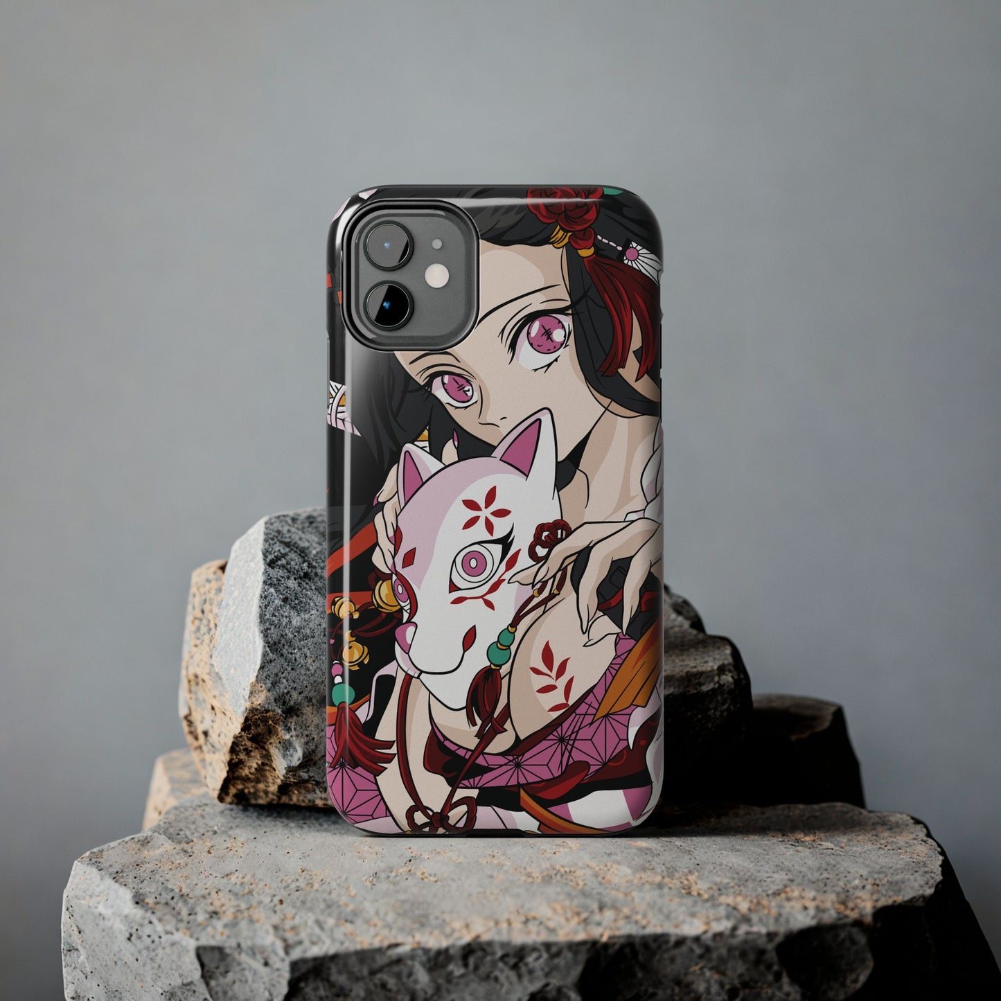 Demon Nezuko Anime Phone Case | Anime-Inspired Protective Cover | Double Layer Otaku Case