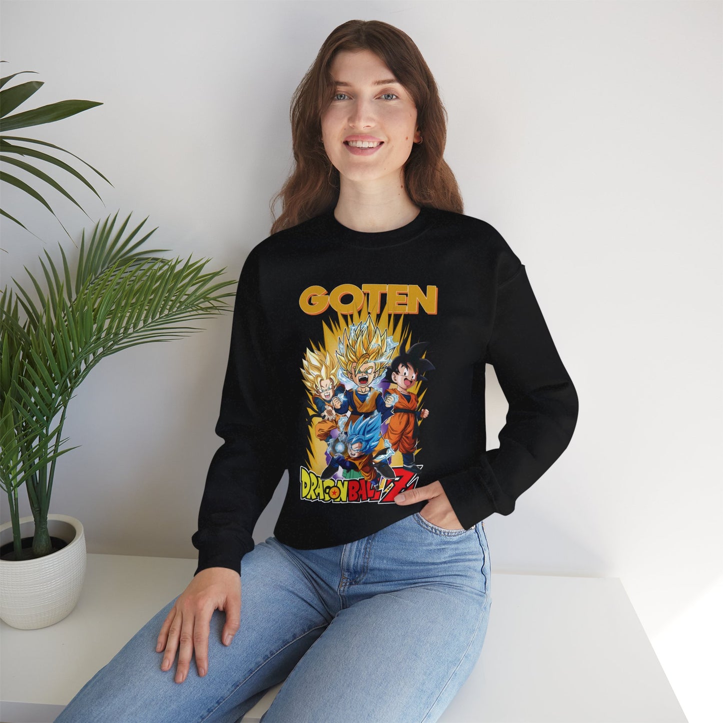 Goten “Next Gen Saiyan” Unisex Heavy Crewneck | Dragon Ball Z Streetwear Sweatshirt