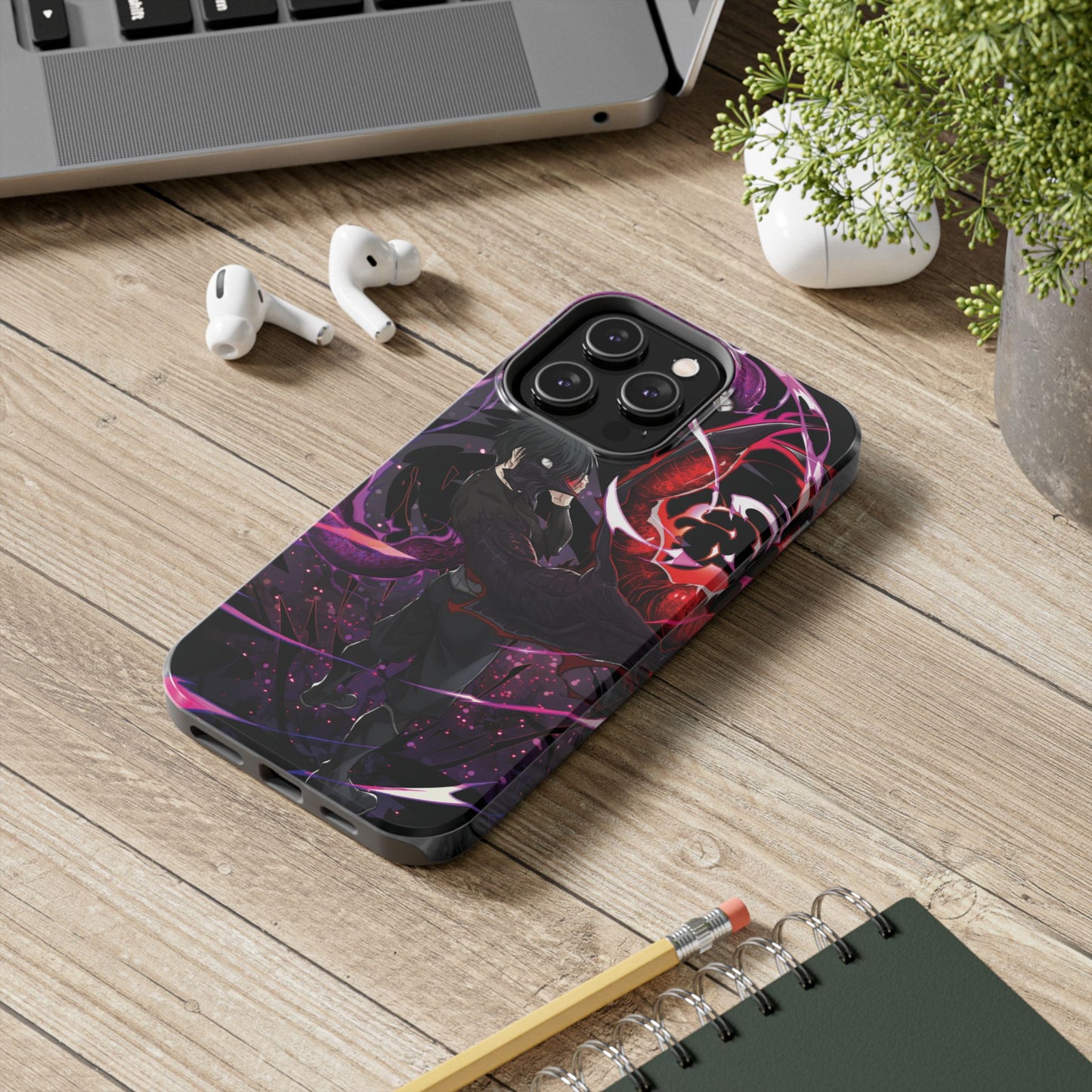 Ken Kaneki Chimera Kagune Double Layered Phone Case | Anime-Inspired Protective Case | Dark Otaku Phone Case for iPhone & Samsung