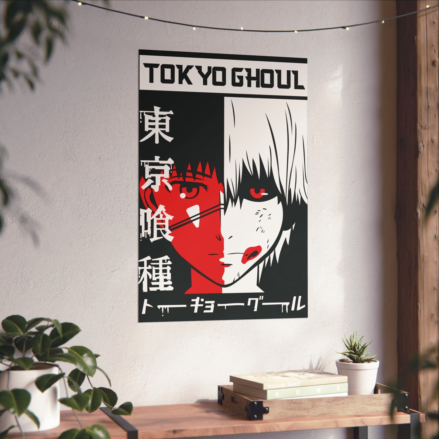 Ken Kaneki Matte Vertical Poster | Tokyo Ghoul Anime Wall Art