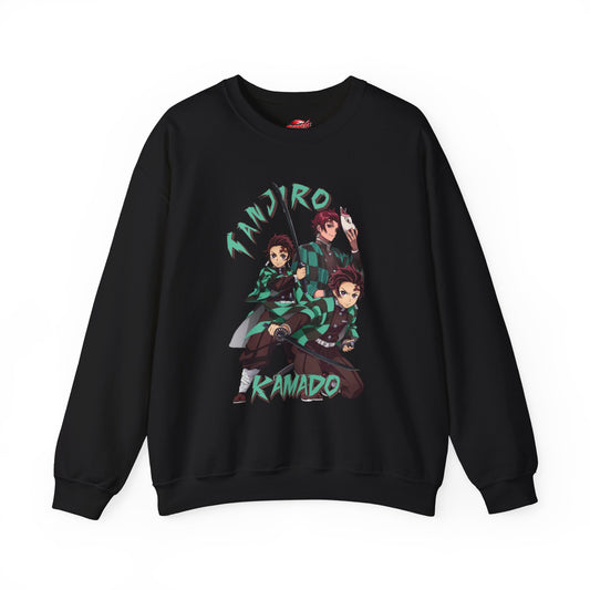 Tanjiro Kamado Water Breathing Sweatshirt | Anime-Inspired Streetwear | Unisex Manga Crewneck