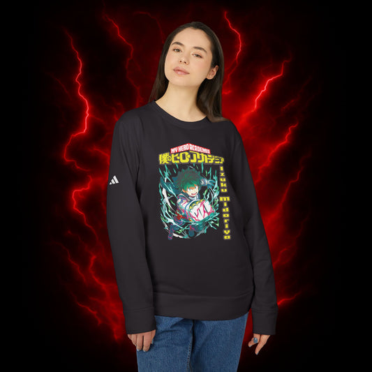 Izuku Midoriya II Adidas Unisex Fleece Crewneck Sweatshirt