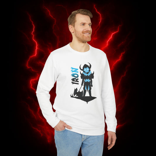 Chibi Iron Adidas Unisex Fleece Crewneck Sweatshirt
