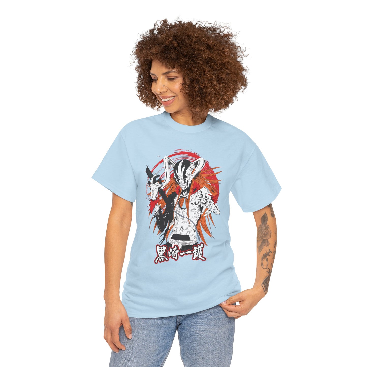 Ichigo Vasto Lorde Unisex Heavy Cotton T-Shirt | Bleach Anime Streetwear Tee