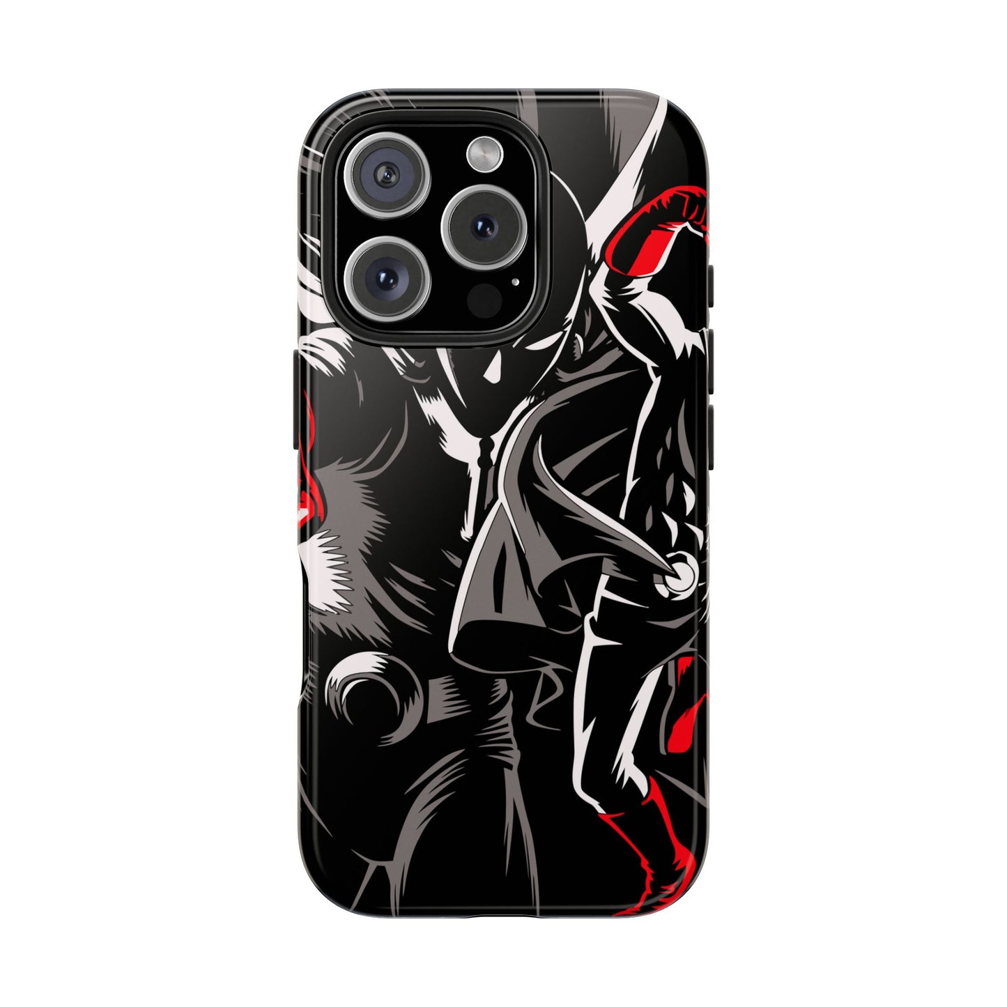 Saitama Serious Punch Anime Phone Case | Anime-Inspired Protective Cover | Double Layer iPhone & Samsung Case