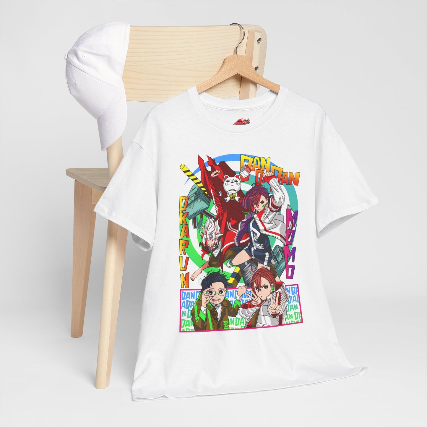 Okarun x Momo Unisex Heavy Cotton T-Shirt | Anime-Inspired Streetwear Tee