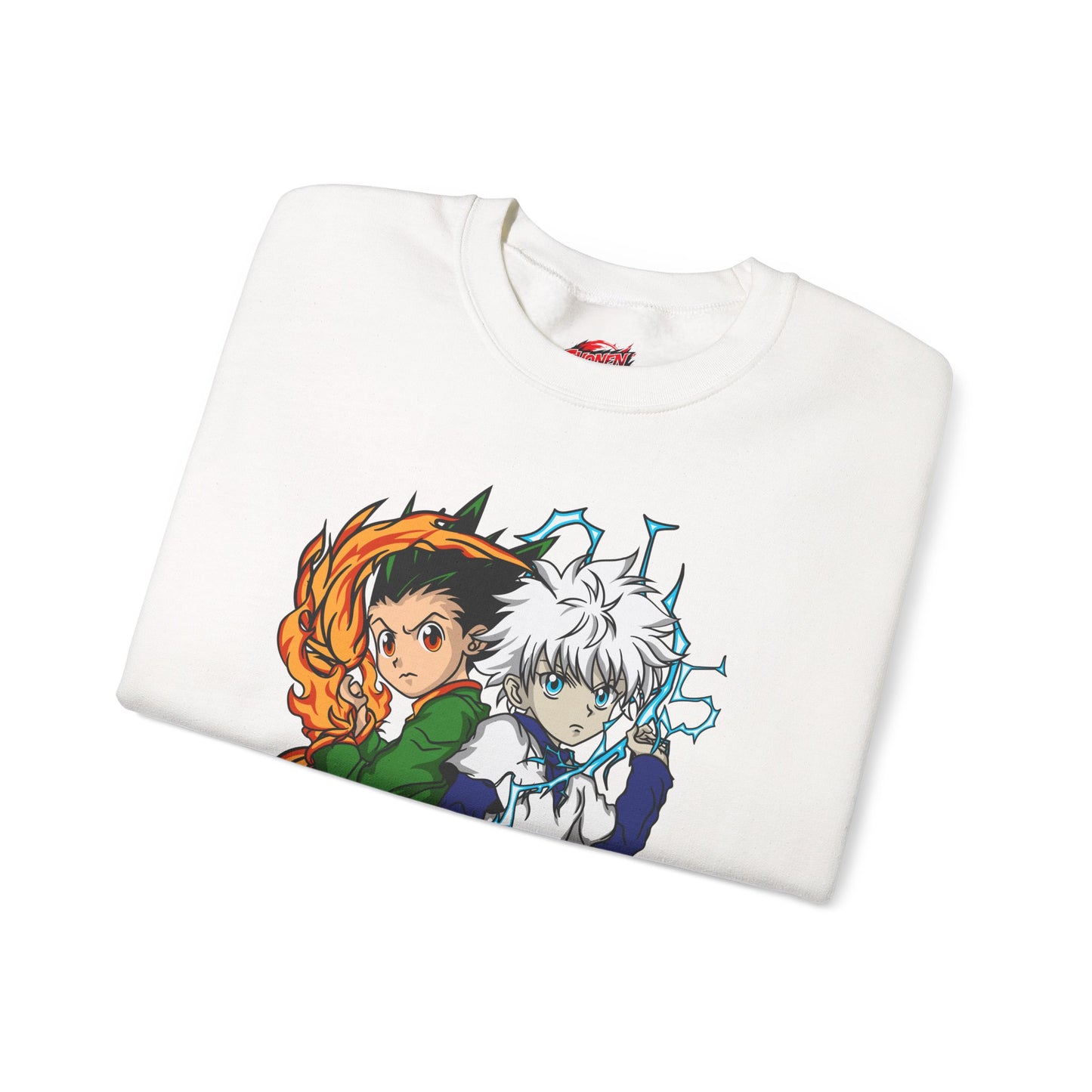 Gon & Killua Duo Unisex Heavy Blend Crewneck Sweatshirt Anime-Inspired Streetwear
