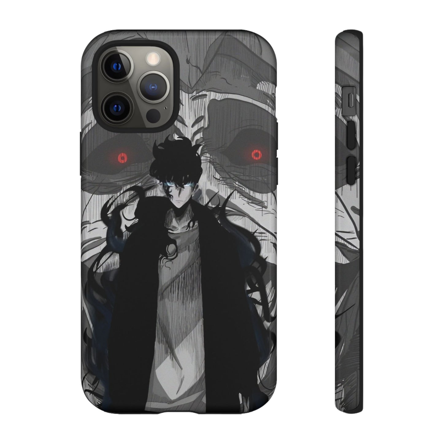 Sung Jin-Woo Monarch’s Rise Double Layered Phone Case | Shadow Monarch Anime-Inspired Protective Case for iPhone & Samsung