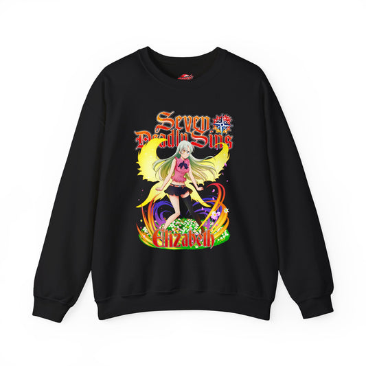 Goddess Elizabeth Crewneck Sweatshirt | Anime-Inspired Streetwear Graphic Sweater | Manga Pullover