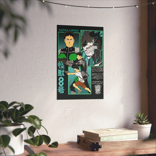 Kafka Hibino Matte Vertical Poster | Kaiju No. 8 Anime Wall Art