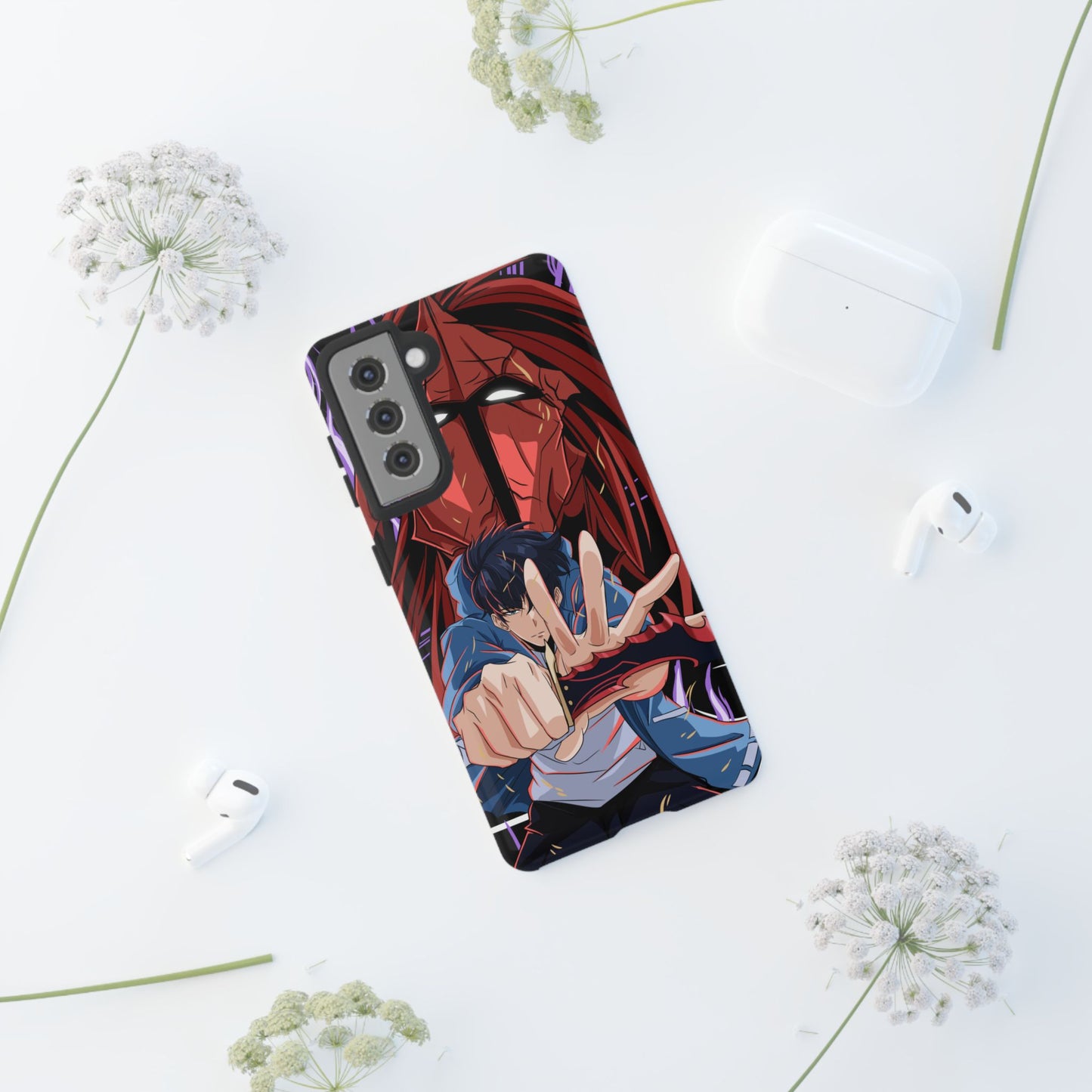 Sung Jin-Woo Igris’ Command Double Layered Phone Case | Shadow Army Anime-Inspired Protective Case for iPhone & Samsung