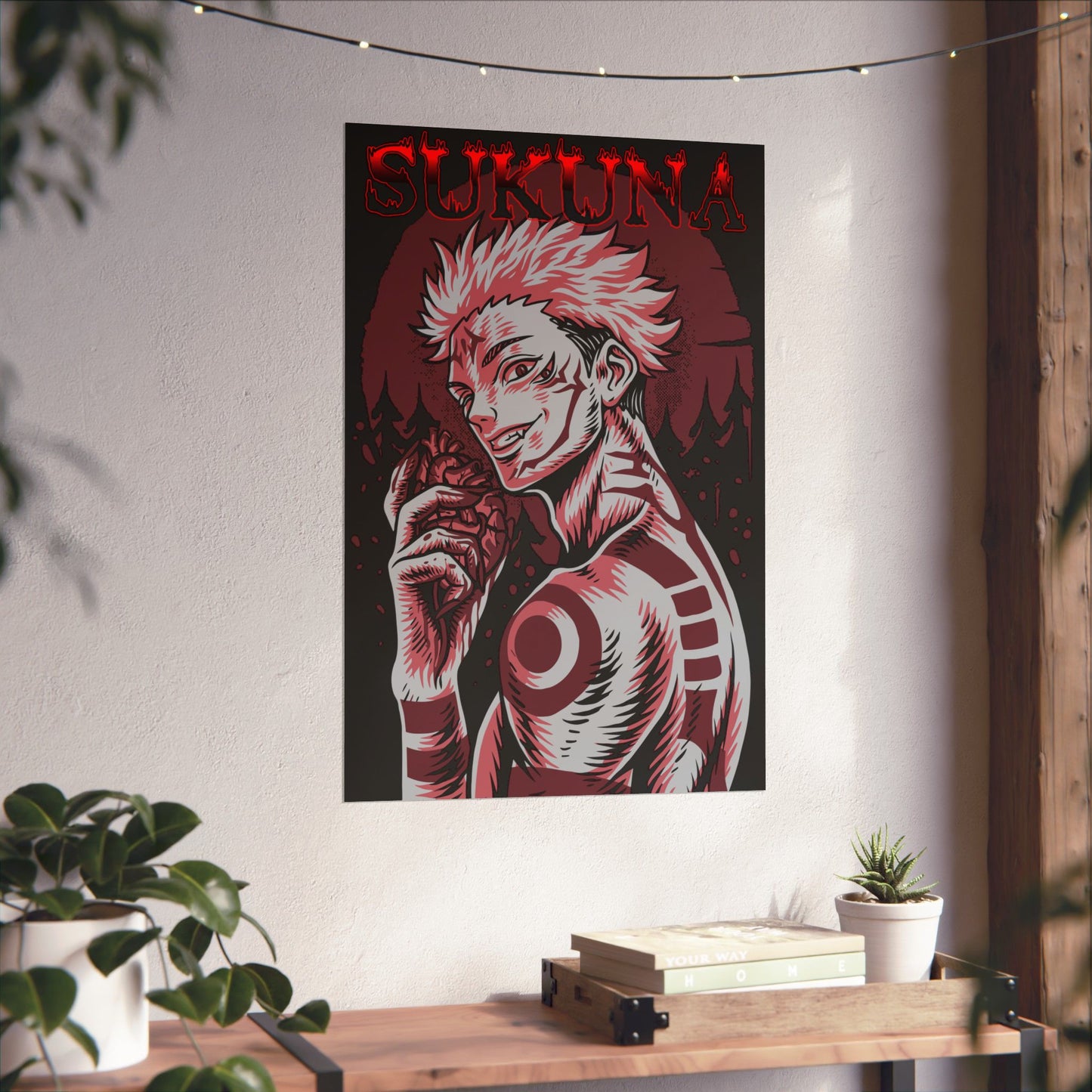 Cursed King Sukuna Matte Poster | Anime-Inspired Wall Art | King of Curses Anime Decor | Ryomen Sukuna Artwork