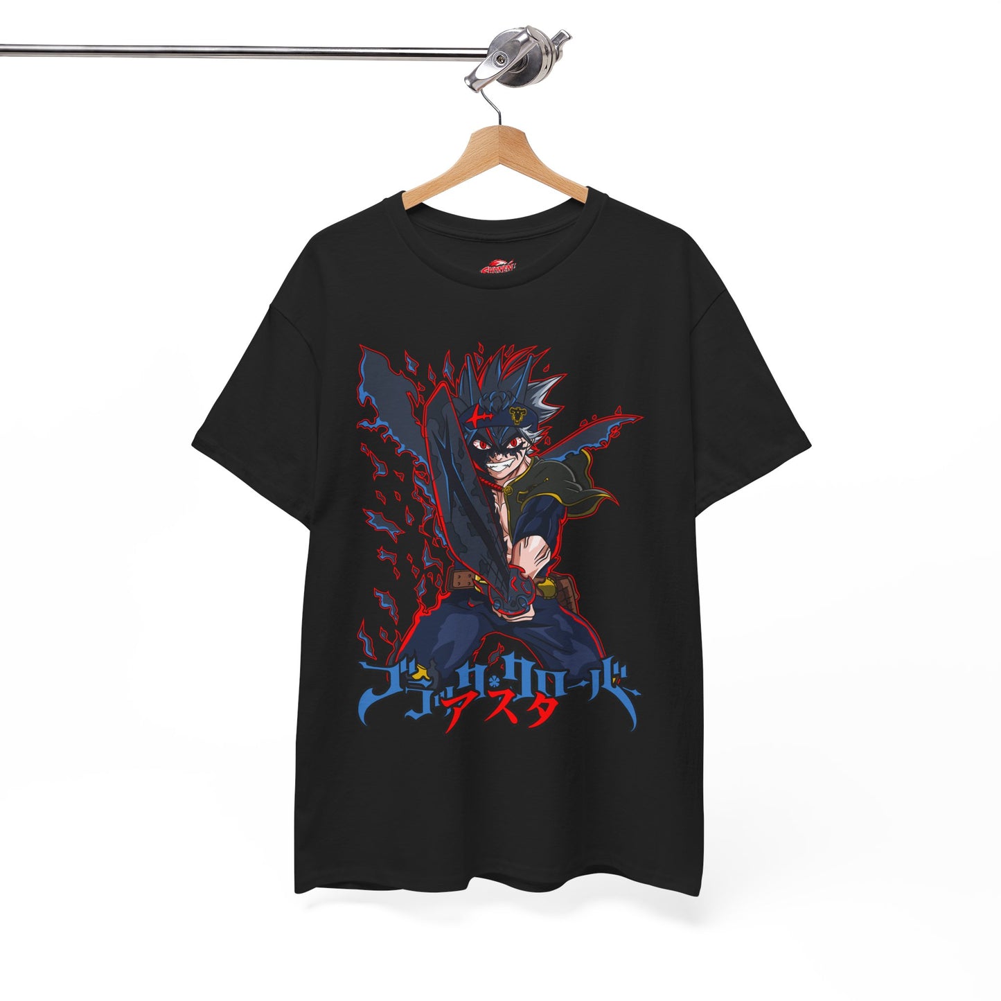 Black Asta Unisex Heavy Cotton T-Shirt | Anime-Inspired Streetwear Tee