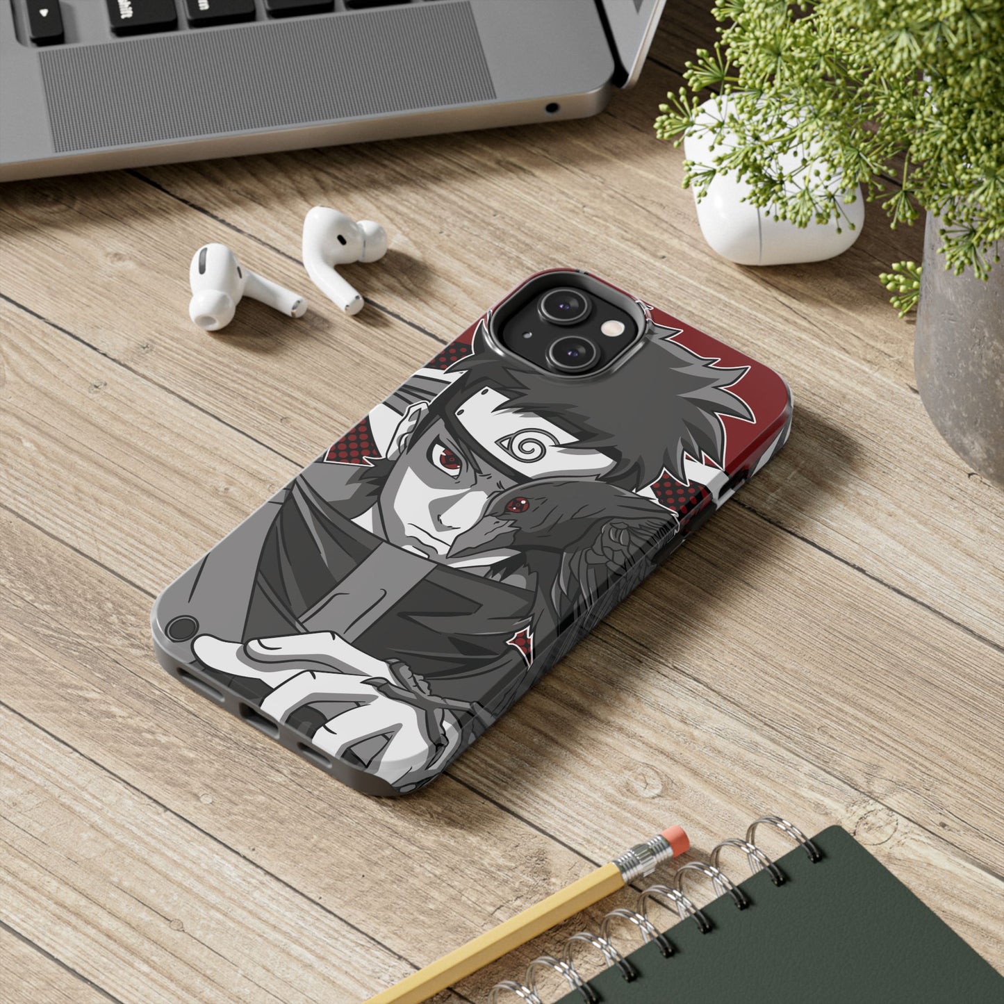 Shisui Uchiha Kotoamatsukami Phone Case | Anime-Inspired Protective Case | Mangekyo Sharingan iPhone & Samsung Cover | Otaku Manga Case