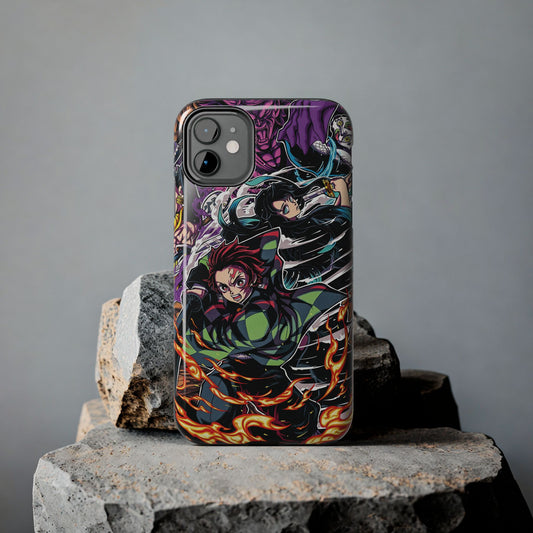 Tanjiro & Muichiro Vs Hantengu Double Layered Phone Case | Demon Slayer-Inspired Anime Case