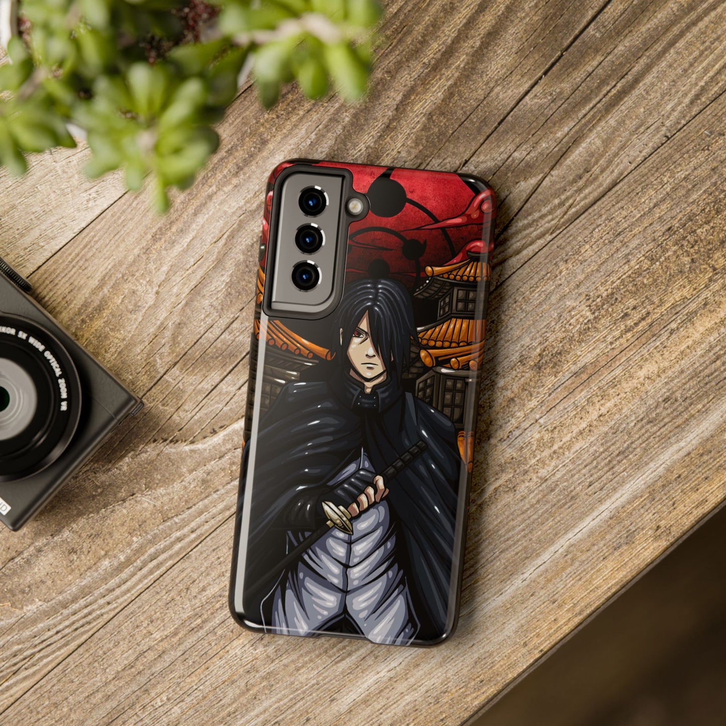 Sasuke Uchiha Infinite Tsukuyomi Phone Case | Anime-Inspired Protective Case | Mangekyo Sharingan Uchiha iPhone & Samsung Cover | Otaku Manga Case