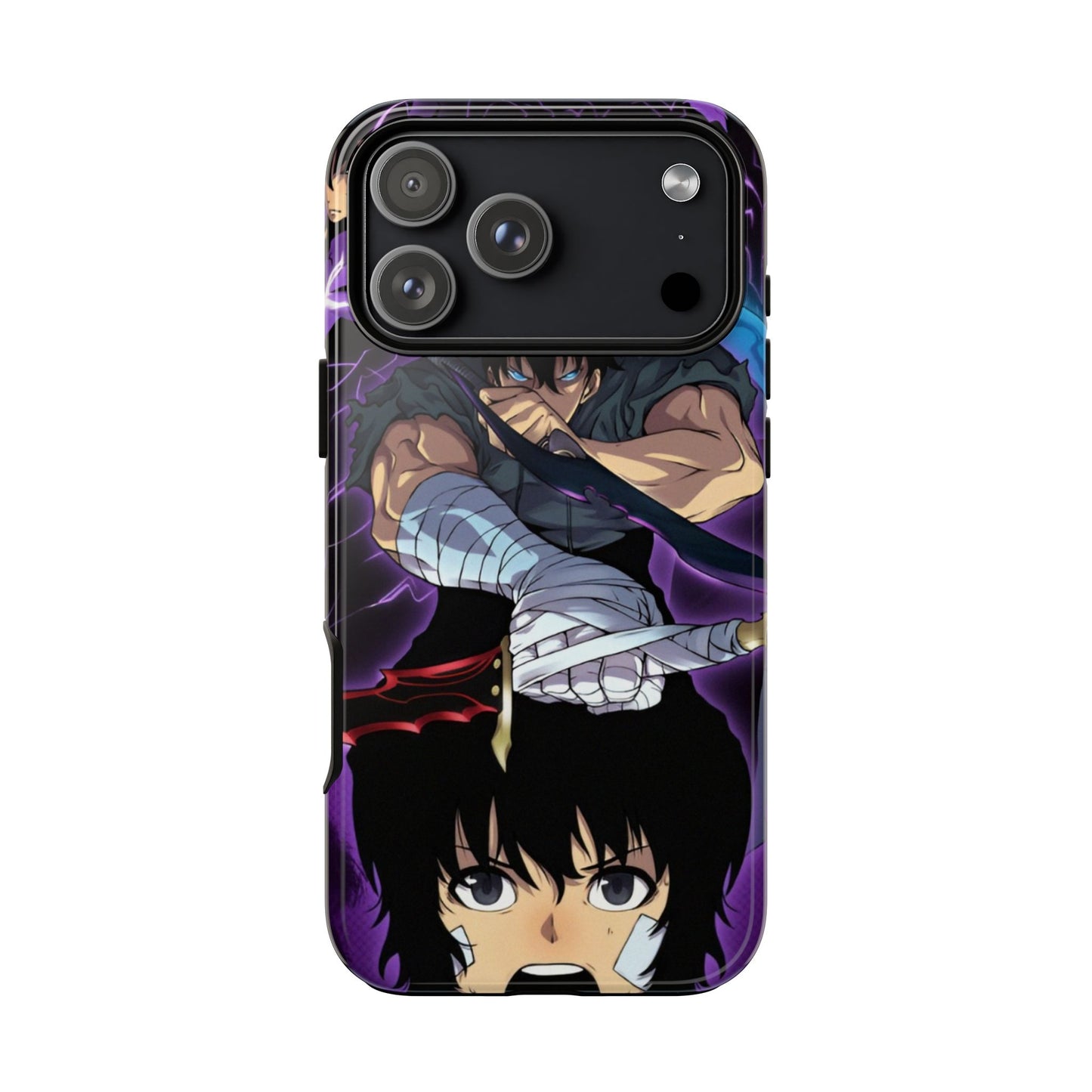 Sung Jin-Woo Shadow Awakening Double Layered Phone Case | Anime-Inspired Protective Case for iPhone & Samsung