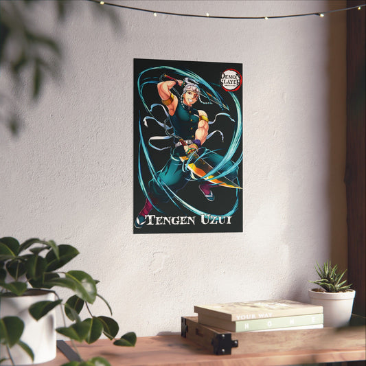 Tengen Uzui Poster | Sound Hashira Demon Slayer Wall Art