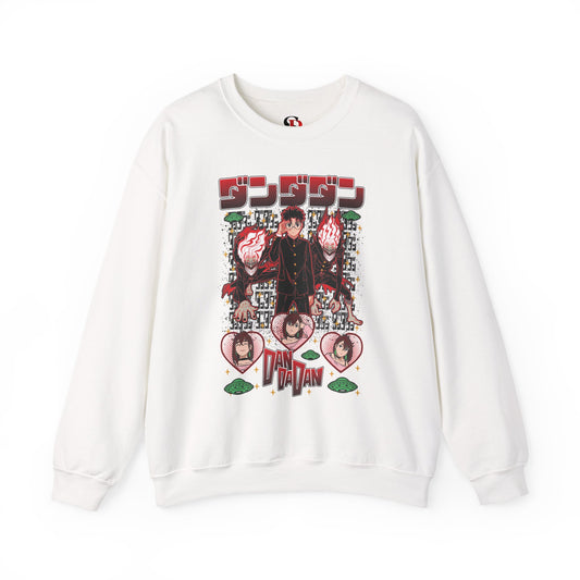 Okarun x Momo II Unisex Heavy Crewneck | Dandadan Streetwear Sweatshirt