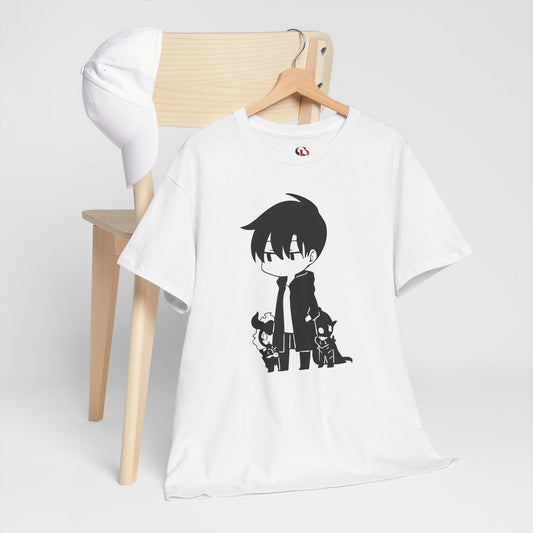 Chibi Jinwoo & Shadows Unisex Heavy Cotton T-Shirt