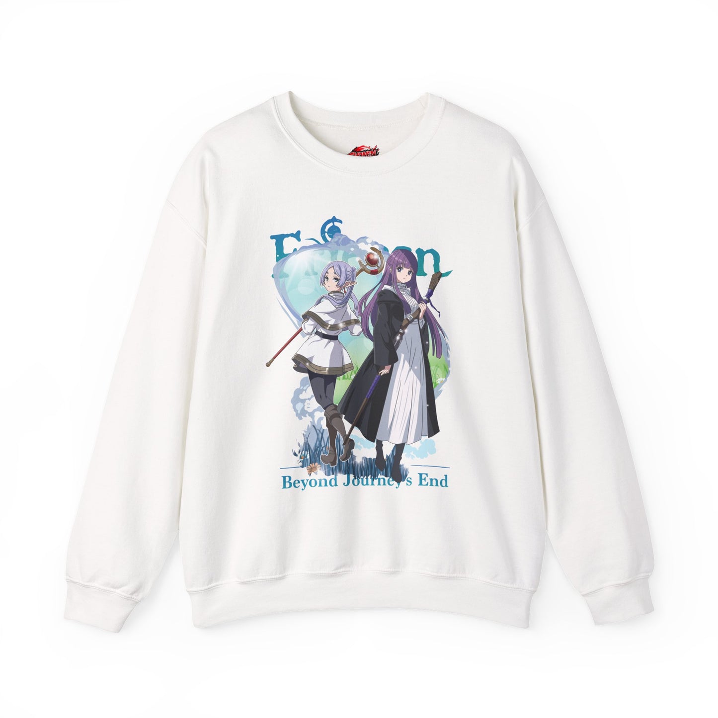 Frieren & Fern Unisex Heavy Blend Crewneck Sweatshirt Anime-Inspired Streetwear