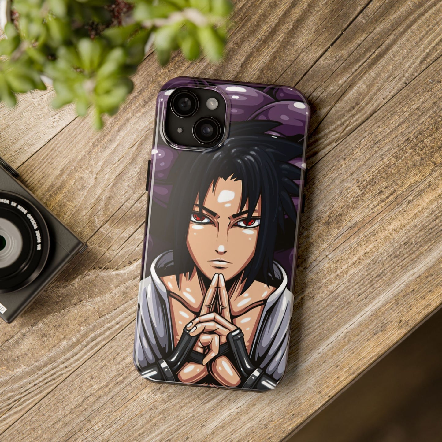 Sasuke Uchiha Mangekyo Sharingan Phone Case | Anime-Inspired Protective Case | Uchiha iPhone & Samsung Cover | Otaku Manga Case