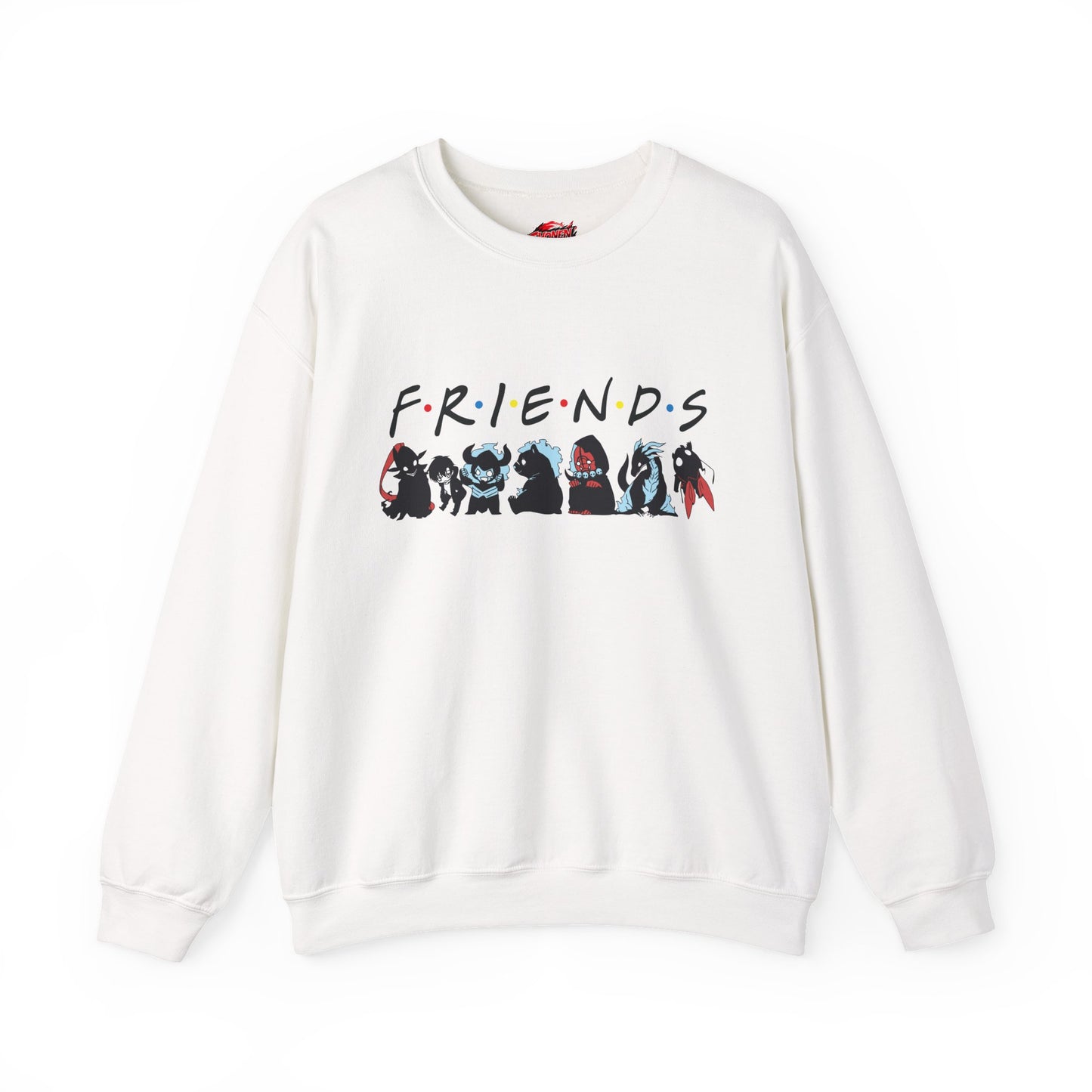 Shadow Army FRIENDS Unisex Heavy Blend Crewneck Sweatshirt | Shadow Army Cute Anime-Inspired Streetwear Graphic Pullover