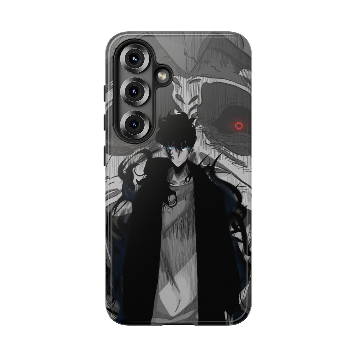 Sung Jin-Woo Monarch’s Rise Double Layered Phone Case | Shadow Monarch Anime-Inspired Protective Case for iPhone & Samsung