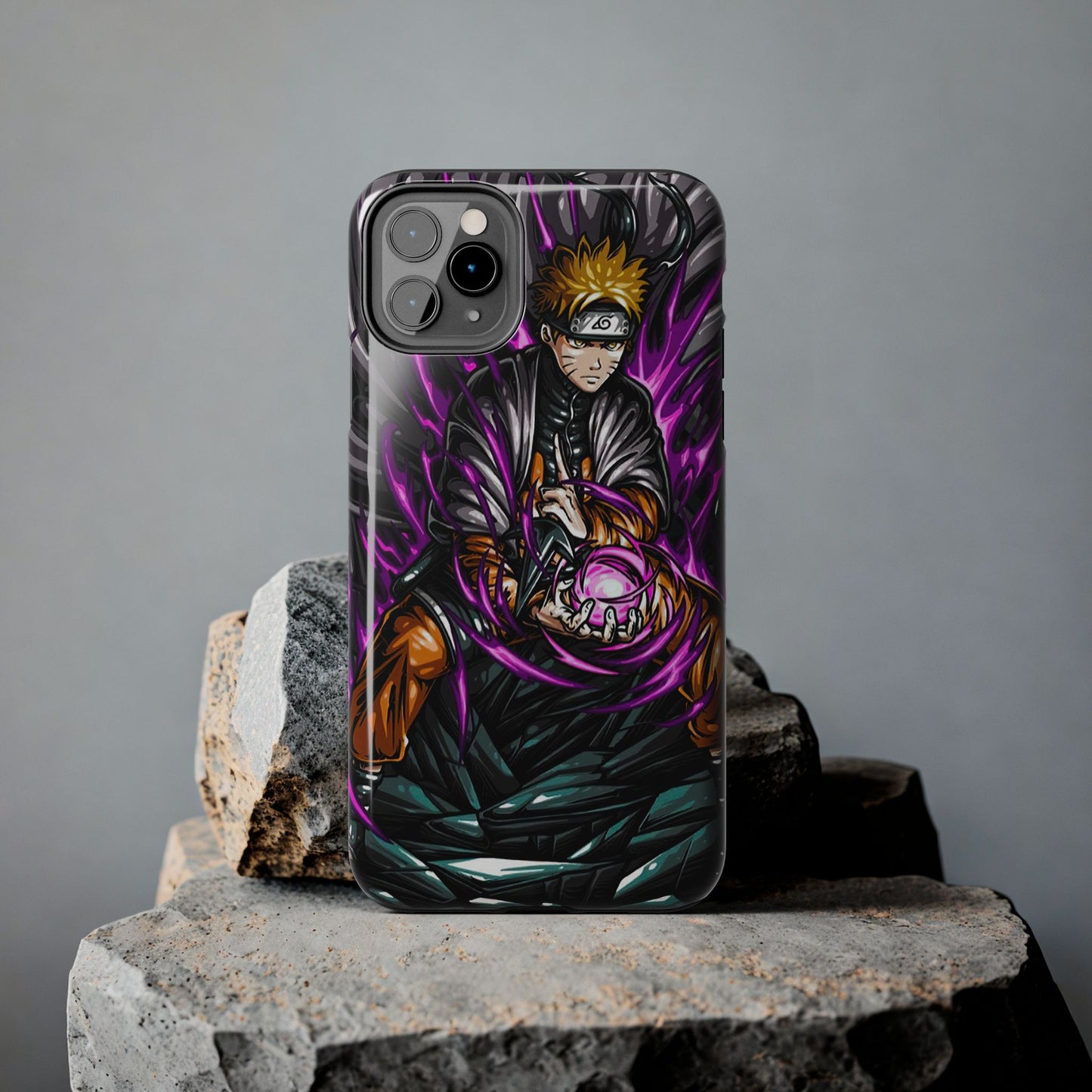 Rasengan Revenant Phone Case | Anime-Inspired Protective Case | Dark Shinobi iPhone & Samsung Cover | Otaku Manga Case